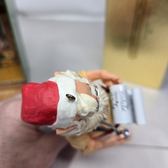 Vtg 1980 Hallmark Christmas Ornament Santa Checkin It Twice List Limited Edition - Picture 6 of 12